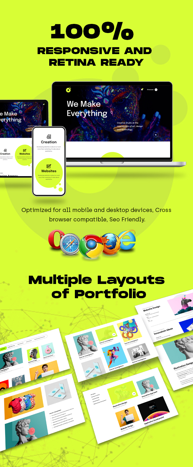 Onovo Portfolio Agency WordPress Theme – Beschreibung 3