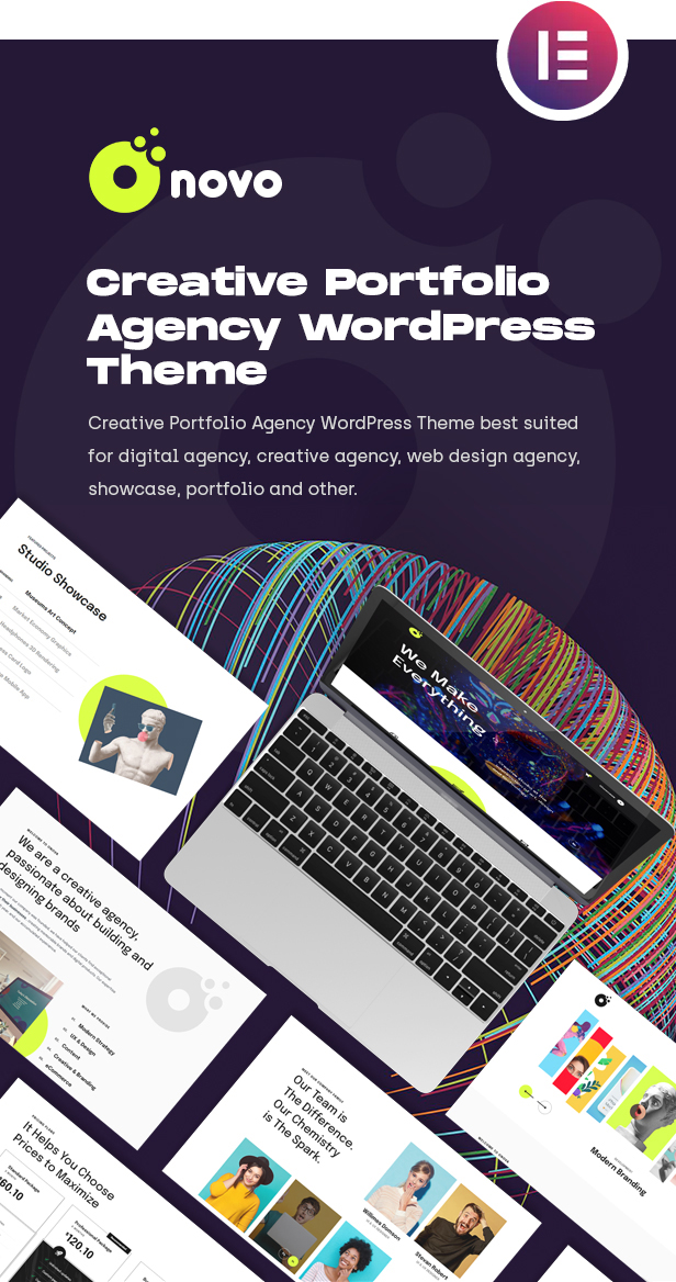Onovo Portfolio Agency WordPress Theme – Beschreibung 1