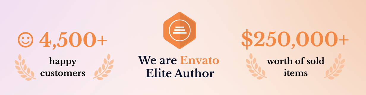 Wir sind Envato Elite Author