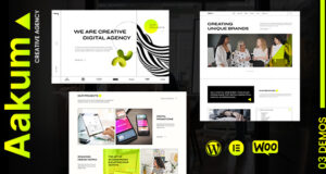 Aakum – WordPress-Layout für Kreativagenturen