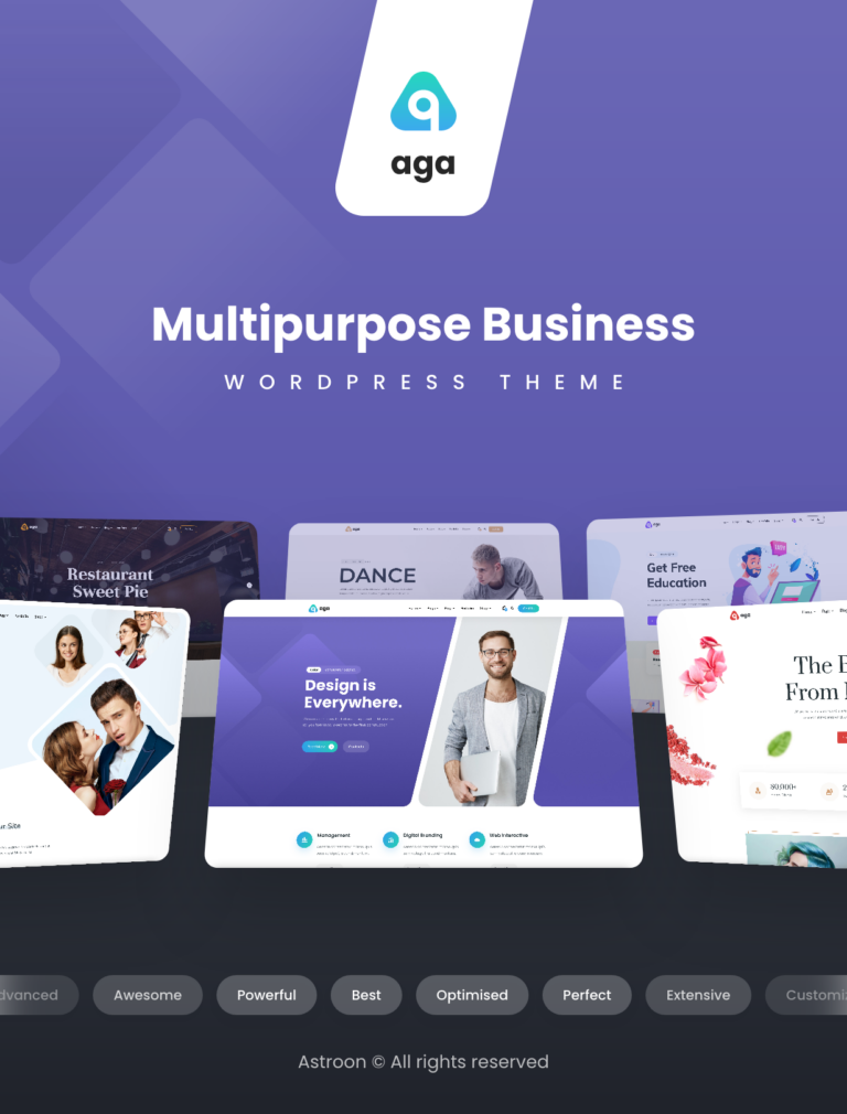 Aga – Mehrzweck-Business-WordPress-Layout