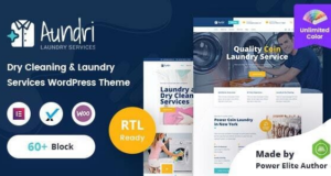 Aundri – Trockenreinigungsdienste WordPress Layout + RTL