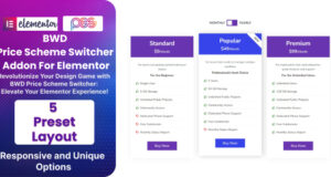 BWD Pricing Scheme Switcher Addon für Elementor