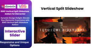 BWD Vertical Split Slideshow Addon für Elementor