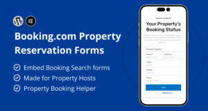 Booking.com-Unterkunftsreservierungsformulare für Elementor