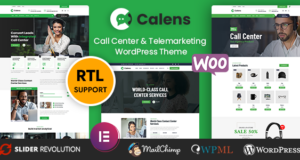 Calens – WordPress-Vorlage für Callcenter-Dienste