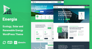 Energia – WordPress-Template für erneuerbare Energien