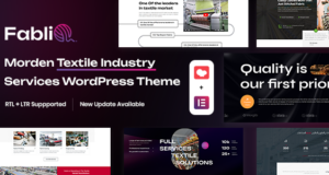 Fablio – Textilindustrie WordPress Layout + RTL