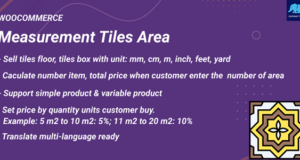 Messkachelbereich für WooCommerce