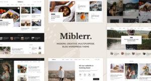 Miblerr – Modernes, kreatives und vielseitiges Blog-WordPress-Vorlage