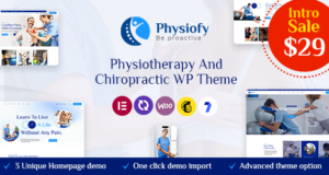 Physiofy – WordPress-Layout für Physiotherapie und Chiropraktik