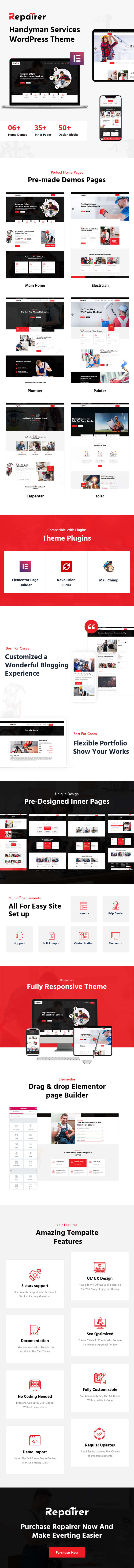 Reparaturbetrieb – WordPress-Template für Heimwerkerdienste