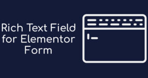 Rich-Text-Feld für Elementor-Formular