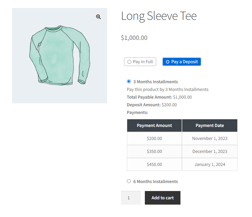 Erweiterte WooCommerce-Einzahlungen und Zahlungspläne – 9