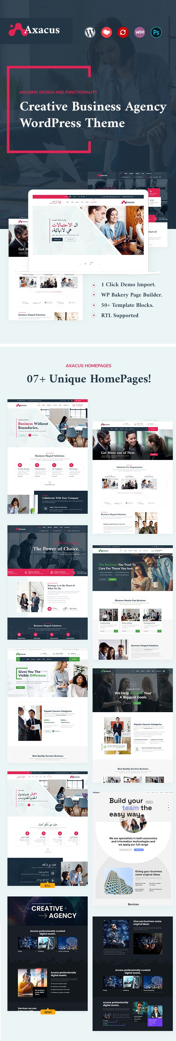 Axacus Business Agency WordPress-Theme