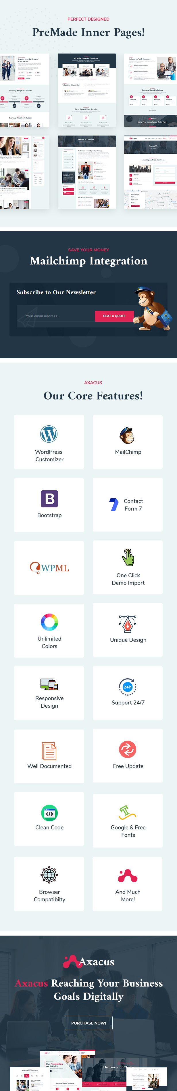Axacus Business Agency WordPress-Theme