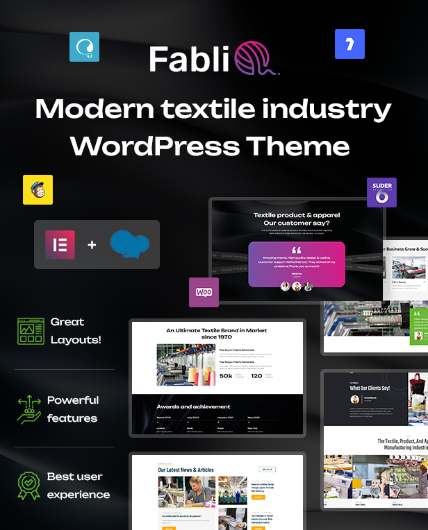 Fablio Textilindustrie & Fabrik WordPress-Theme