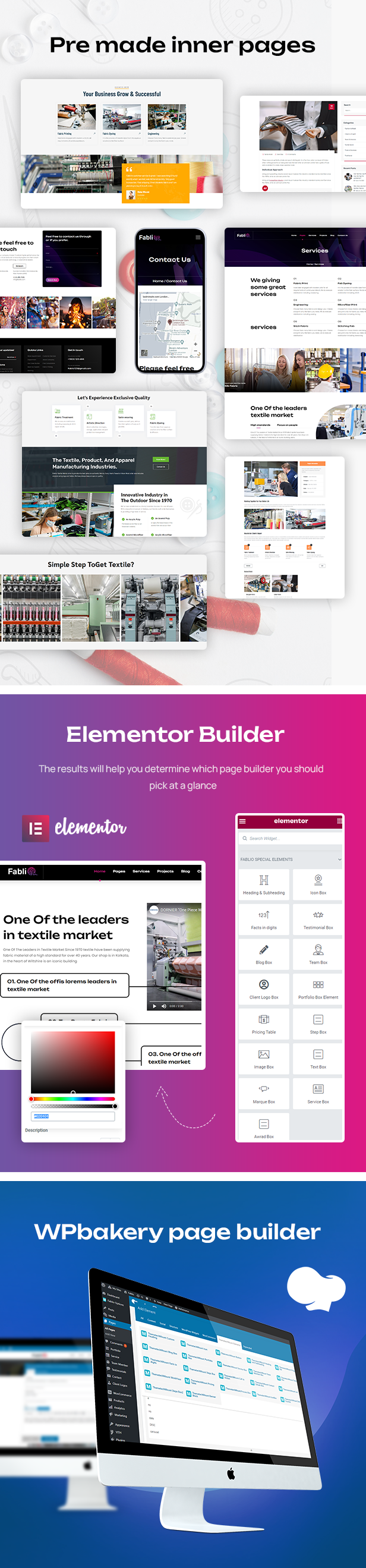 Fablio Textilindustrie & Fabrik WordPress-Theme