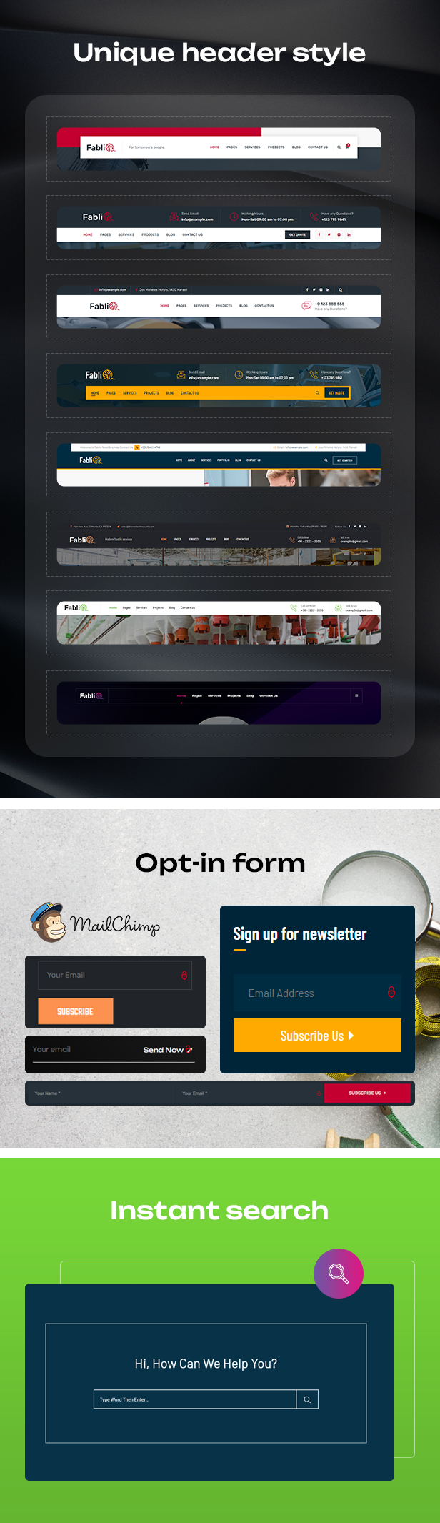 Fablio Textilindustrie & Fabrik WordPress-Theme