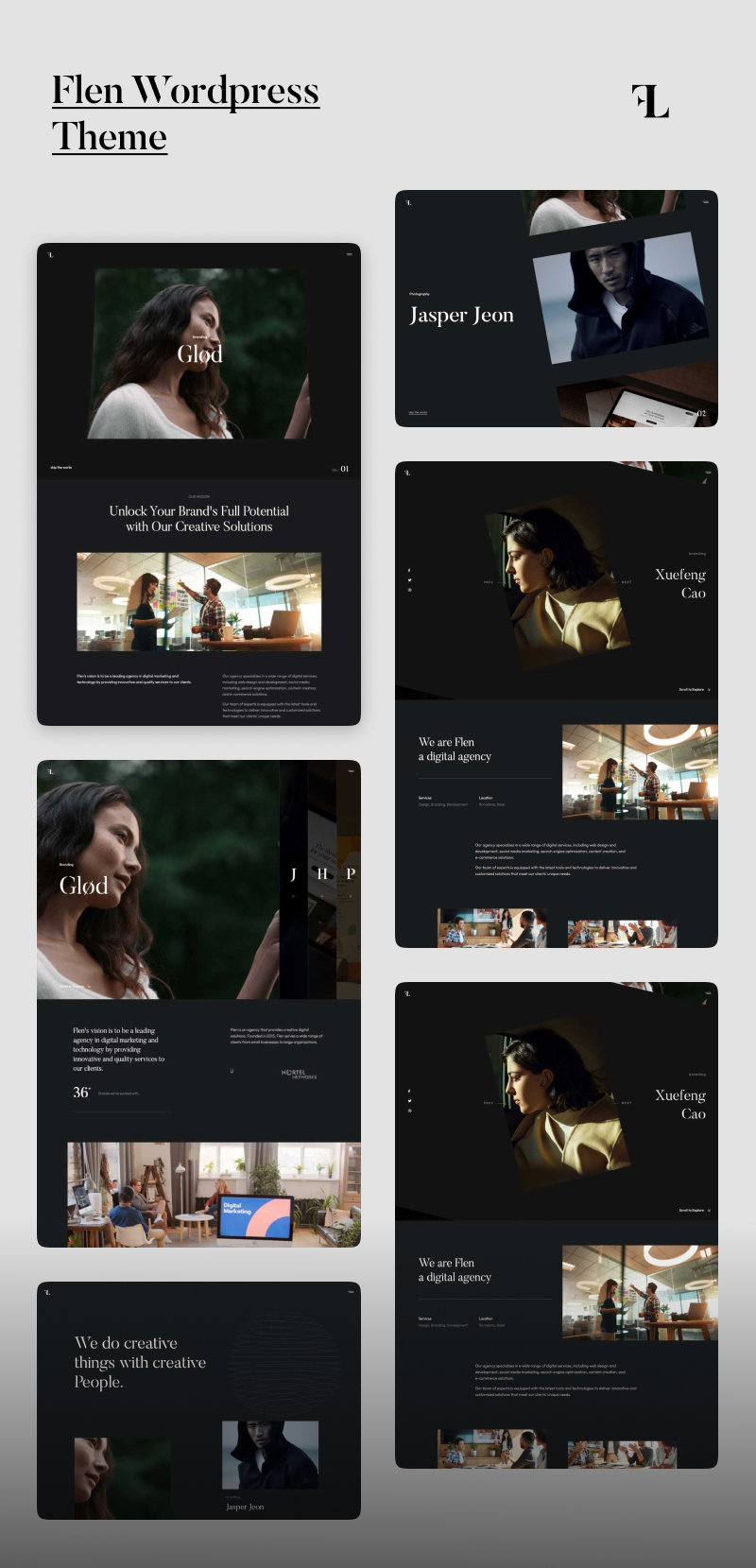 Flen – Creative Ajax Portfolio WordPress Theme – 1