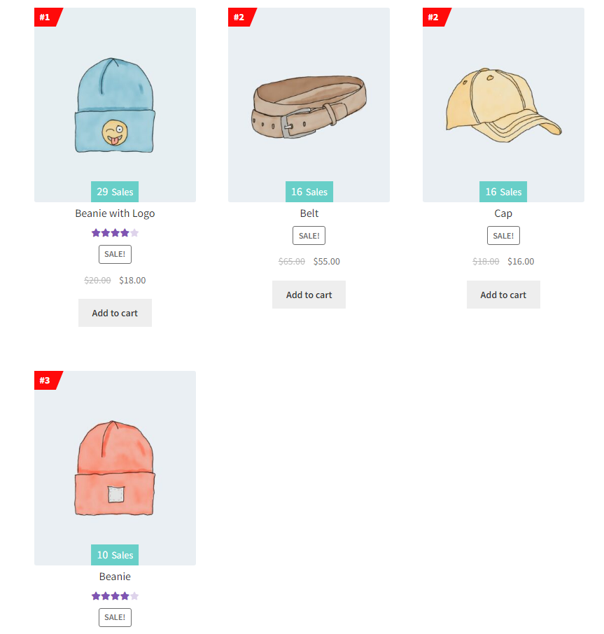 Bestseller-Produkte für WooCommerce – 7