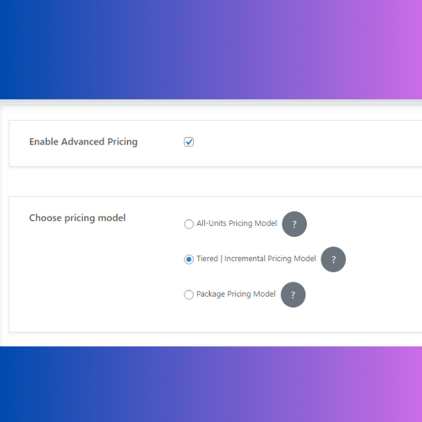 Woocommerce Advanced Pricing – Rabatt- und Mengenmuster-Plugin – Preismodell 1