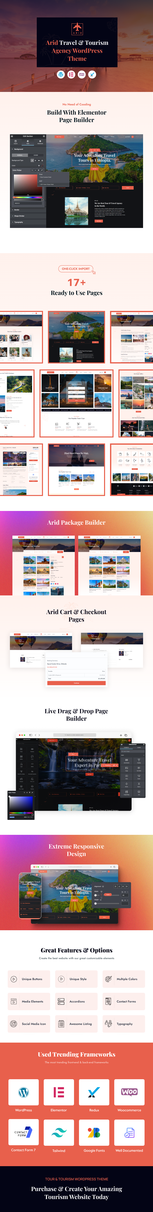 Trockentourismus-Buchungs-WordPress-Theme