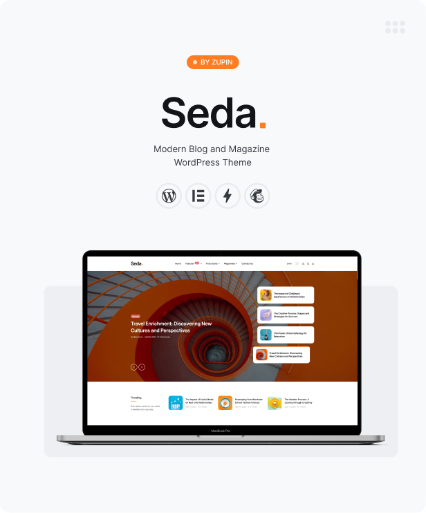 Seda – Minimales WordPress-Theme für Nachrichten/Magazine mit dunklem Modus