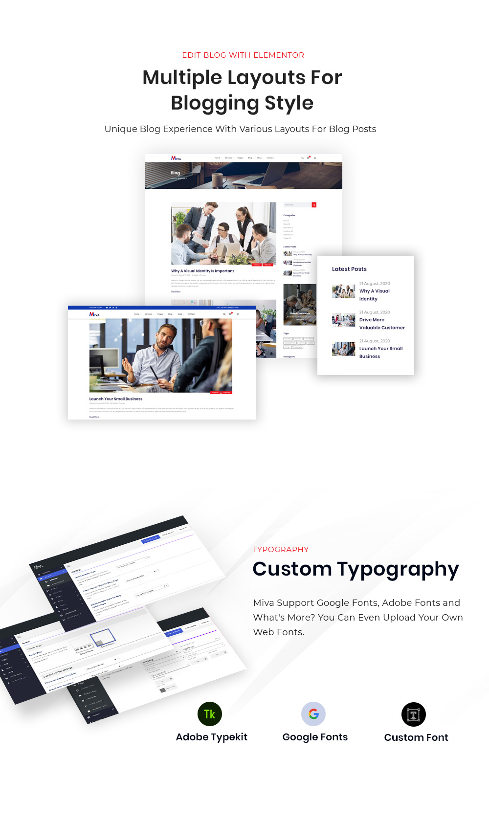 Mehrere Blog-Layouts