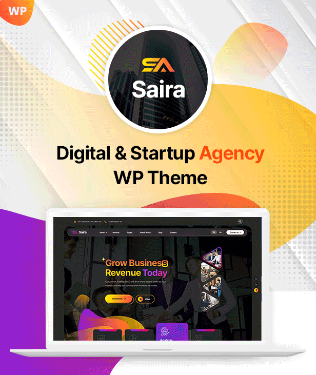 Saira – WordPress-Theme für digitale Agenturen – 5