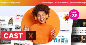 Castx – Überlegenes Podcast-WordPress-Layout