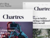 Chartres – Zeitloses, minimalistisches Blog-Template