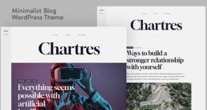 Chartres – Zeitloses, minimalistisches Blog-Template