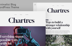 Chartres – Zeitloses, minimalistisches Blog-Template