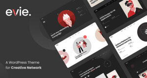 Evie – WordPress-Vorlage für kreatives Netzwerk und Portfolio