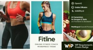 FitLine – WordPress-Layout für Online-Fitnesstrainer