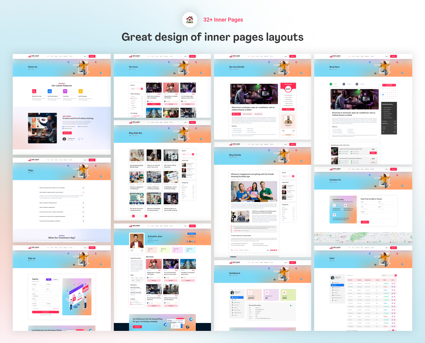 Inflanar – WordPress-Theme für den Influencer-Marktplatz – 4