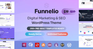 Funnelio – WordPress-Elementor-Vorlage der Agentur für digitales Marketing und SEO