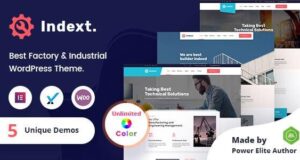 Indext – Industrial Business WordPress Vorlage + RTL