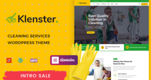 Klenster – WordPress-Template für Reinigungsdienste