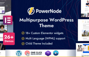 PowerNode – Mehrzweck-WordPress-Vorlage