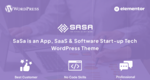 SaSa – Startup, SaaS-WordPress-Vorlage