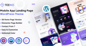Teeno – App Landing WordPress Layout