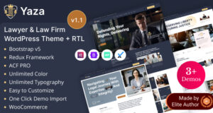 Yaza – WordPress-Layout für Anwaltskanzleien und Rechtsdienstleistungen