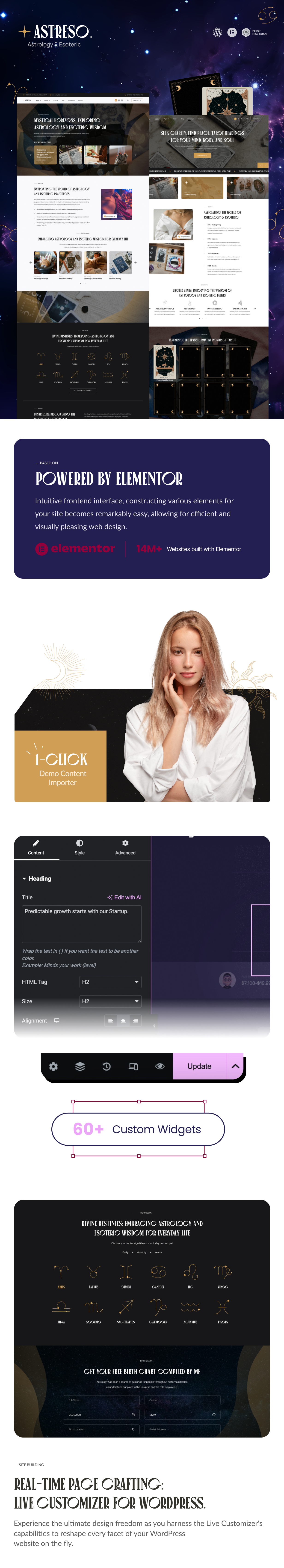 Astreso – Astrologie und Esoterik WordPress-Theme – 1
