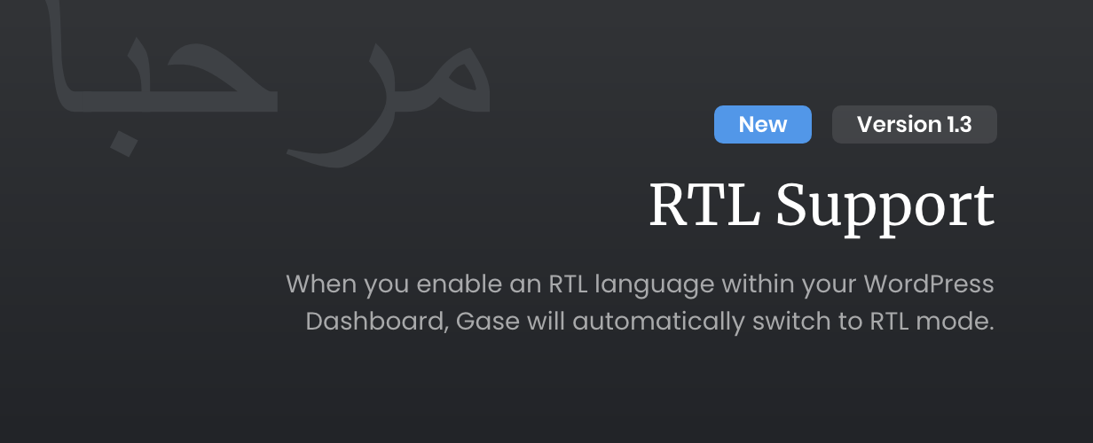 Gase-Update 1.1.3 – RTL-Unterstützung