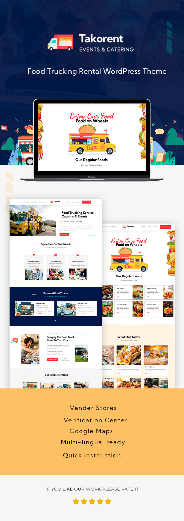 Takorent – ​​WordPress-Theme zum Vermieten von Food Trucks – 1