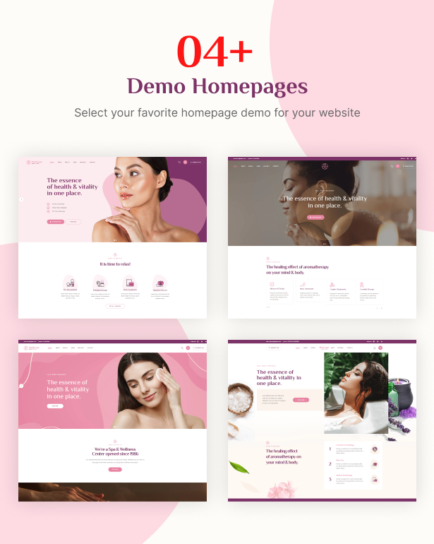 Mehrere Homepage-Demos