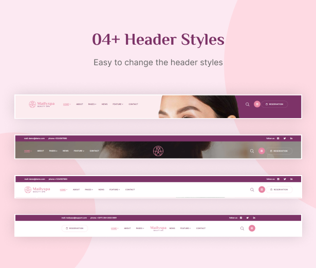 Anpassbare Header-Stile