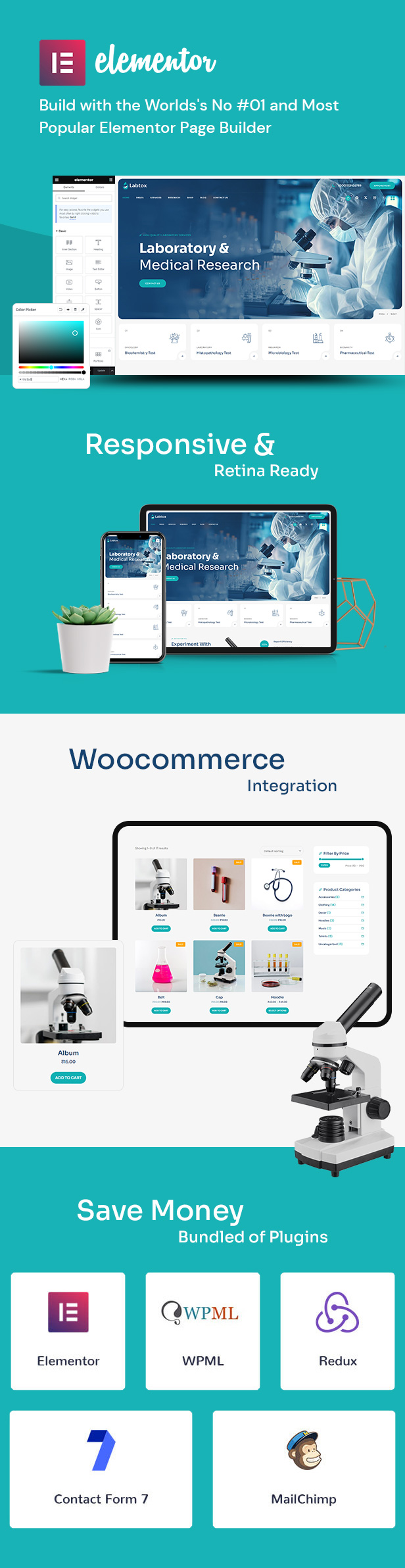 Labtox – WordPress-Theme für Labor- und Wissenschaftsforschung – 3
